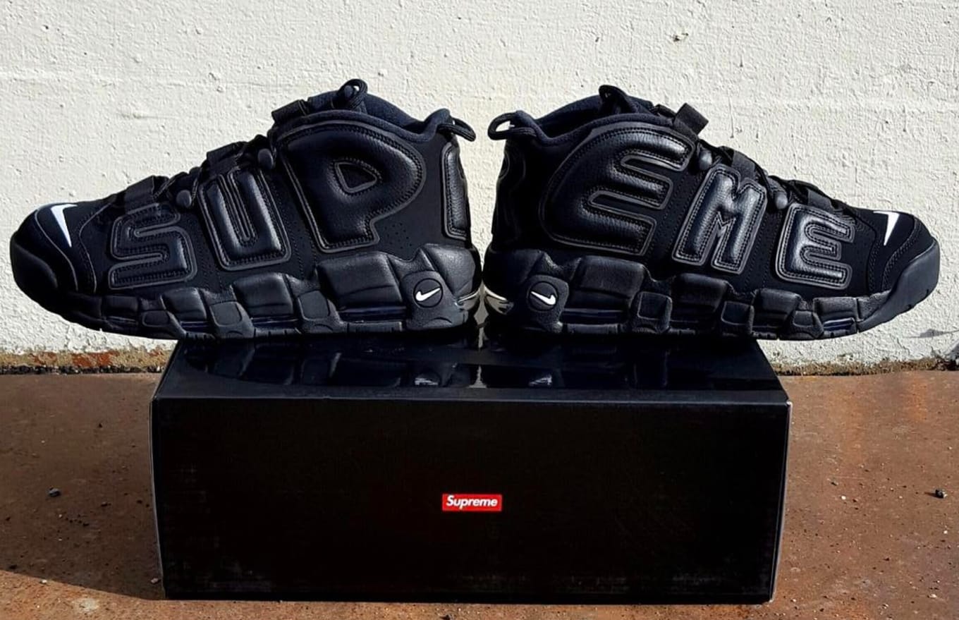 nike air more uptempo supreme black