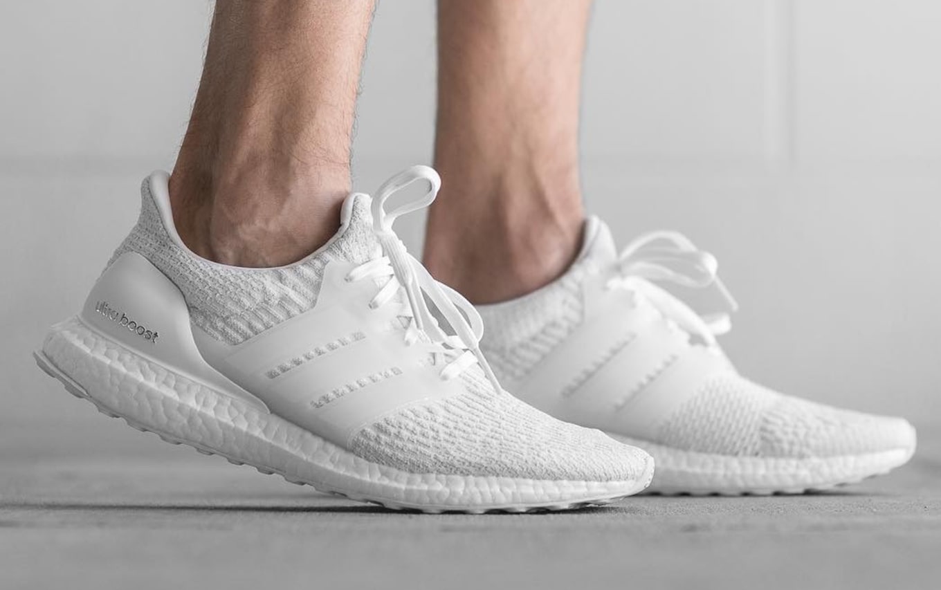 all white ultra boost size 9