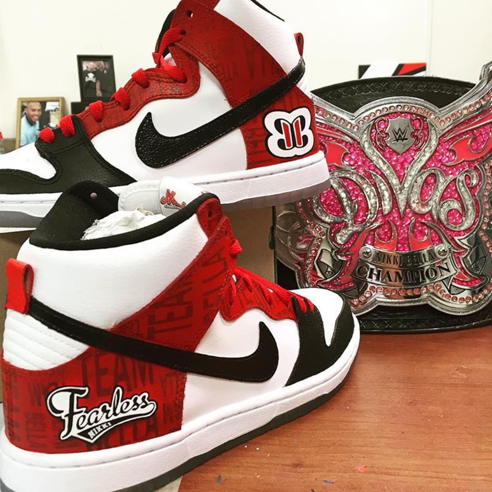 Know Your Roots Sports The WWE and Its Obsession With Custom Sneakers Sneaker History Podcasts Footwear News Sneaker Culture