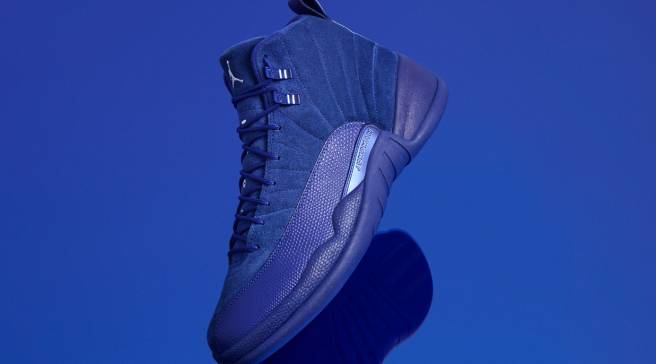 Air Jordan 12 Retro Blue Suede Jordan Sole Collector