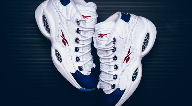 reebok question blue toe size 12