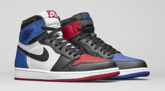 jordan retro 1 high og red white and blue