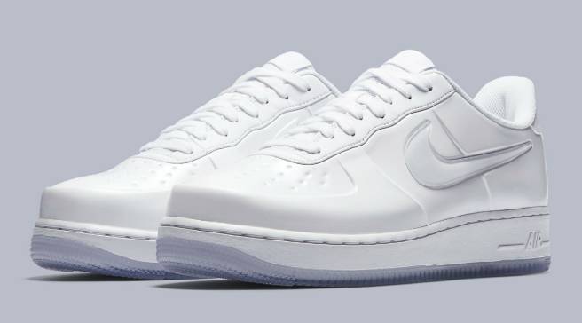 foamposite air force 1 white