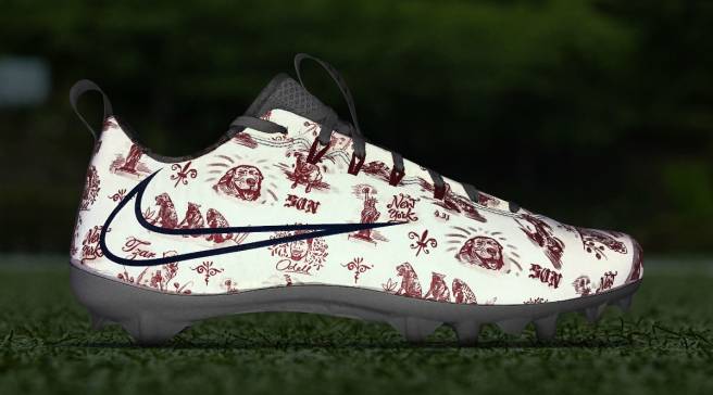 Odell Beckham Jr.'s Custom Supreme x Louis Vuitton x Nike Cleats for the  Pro Bowl