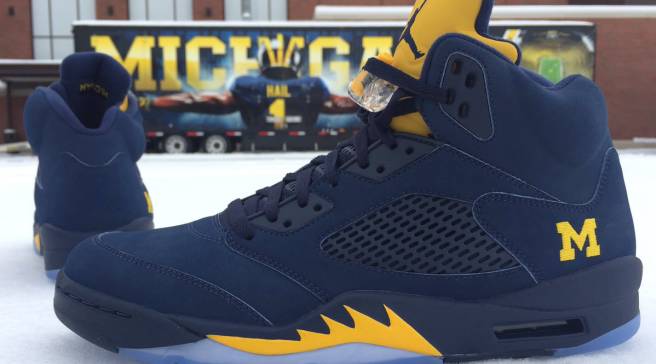 u of m jordan shoes