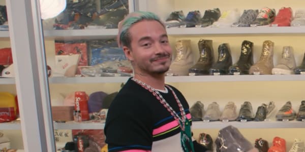 j balvin sneaker shopping