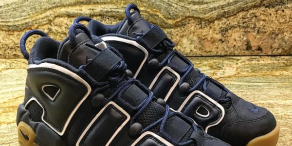 nike uptempo navy gum release date