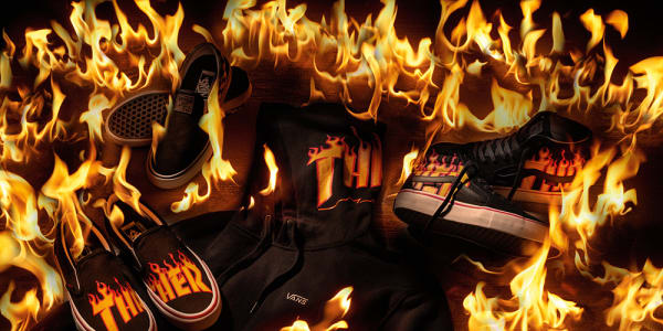 Udsigt Stue Bliv klar Vans Thrasher Flame Sneakers | Sole Collector