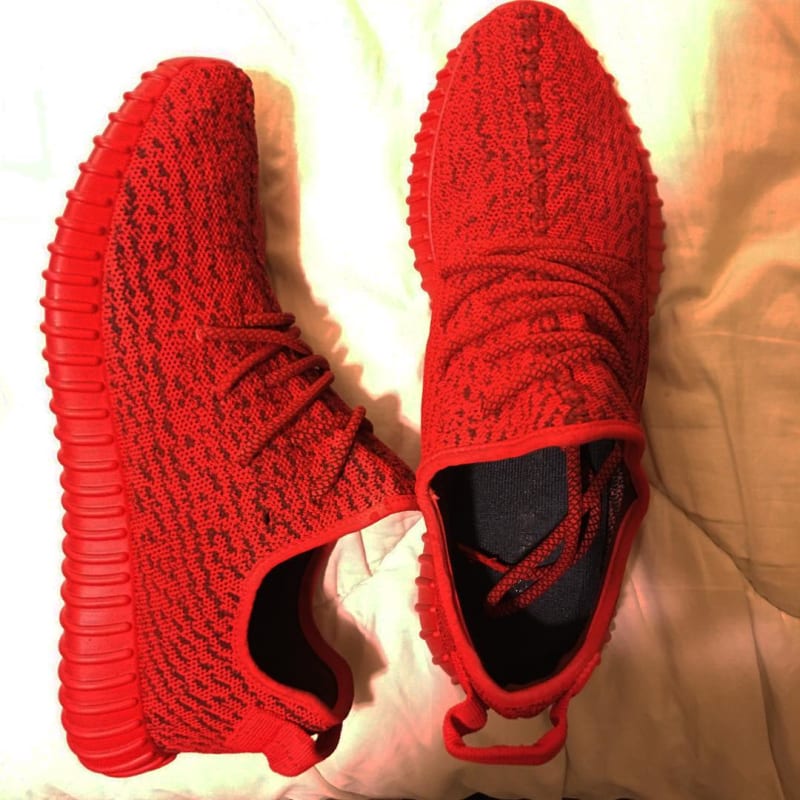 Adidas Yeezy 350 Boost Shoes Fine Popular Mens Red
