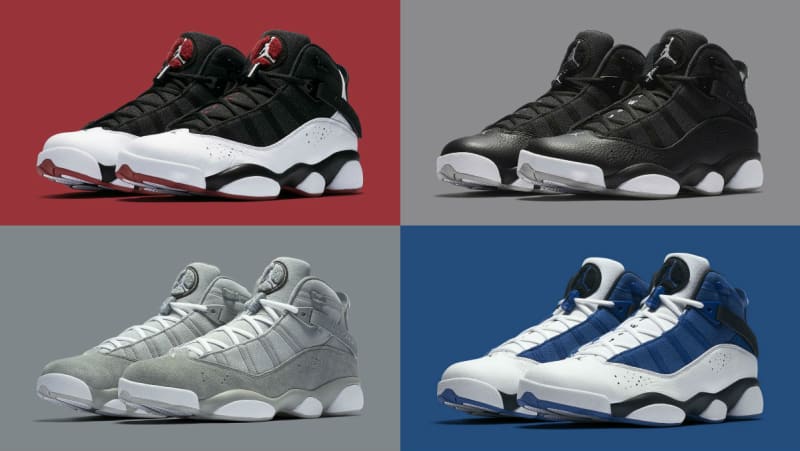 Mens Air Jordan Six Rings Jordan 11 Black White Blue shoes