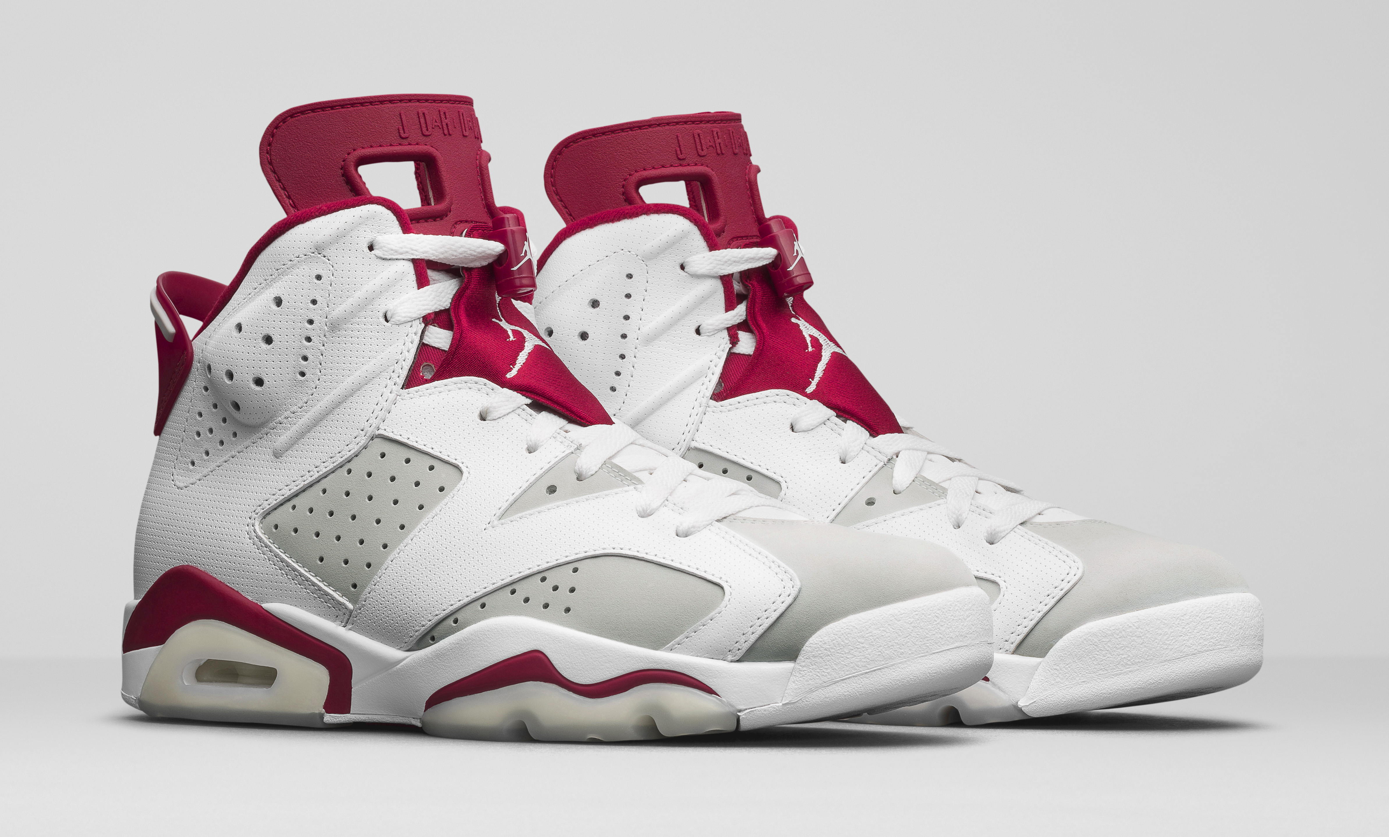 jordan 6s white and red