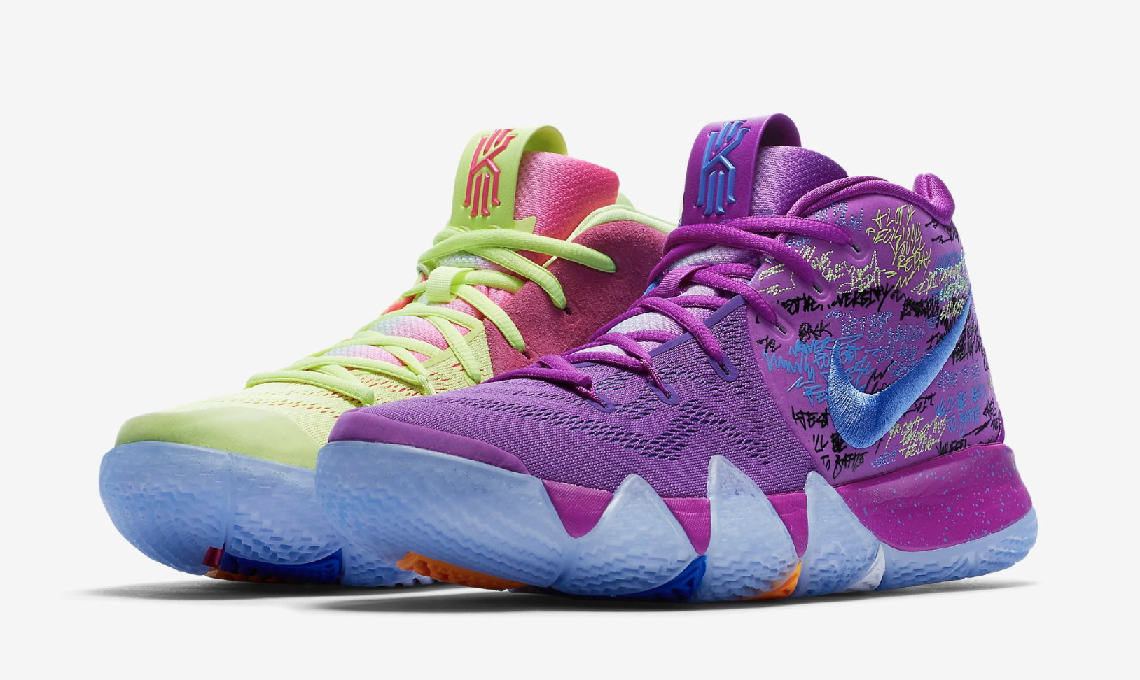 bright colored basketball shoes