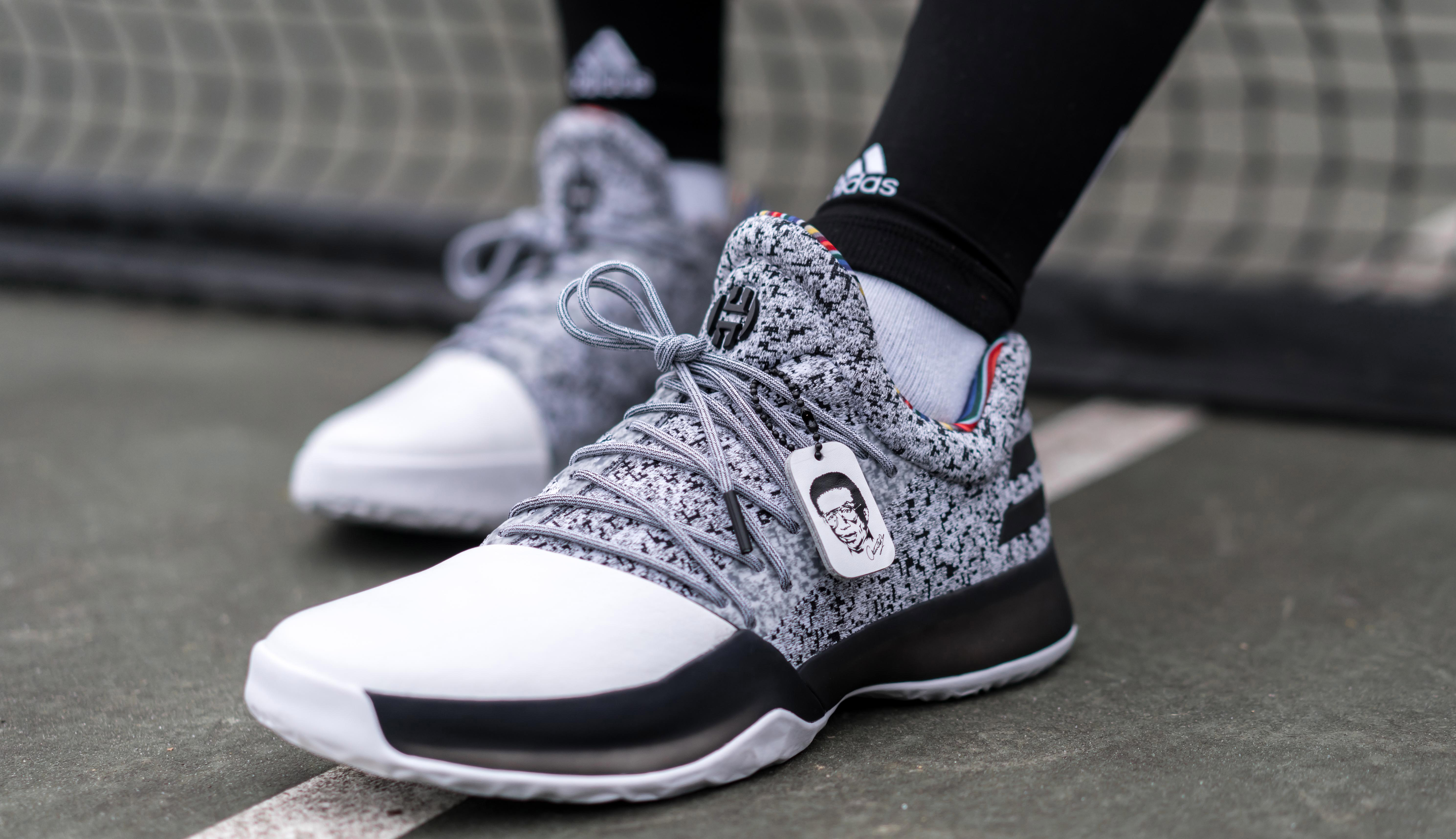 adidas black history month white shoe