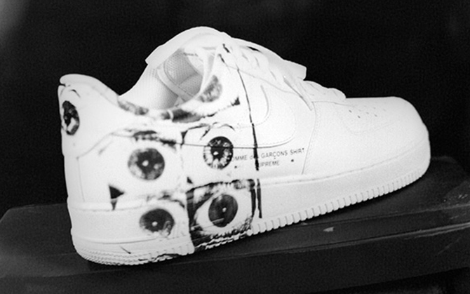 nike air force one x supreme x cdg