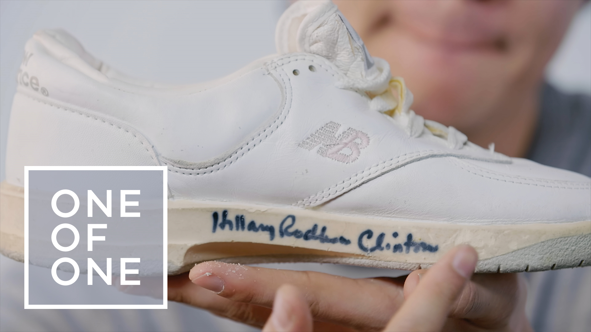 One of One' New Balance 666 Autographed by Bill and Hillary ...