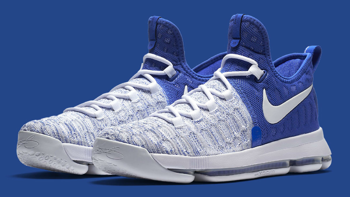 blue and white kd 9