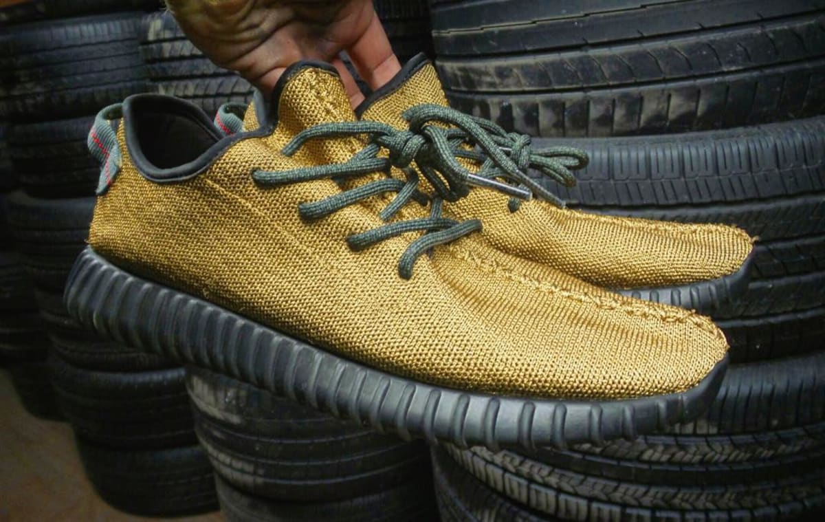 Adidas Yeezy 350 Boost Gold Custom By Soles By Sir Adidas Yeezy 350 Boost Customs Sole Collector