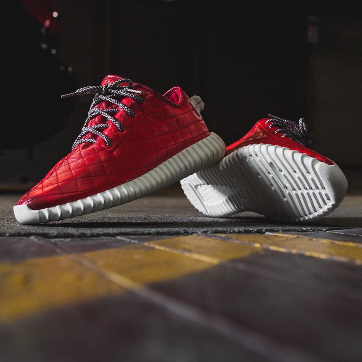 adidas Yeezy 350 Boost Quilted Leather Custom by The Shoe Surgeon ...