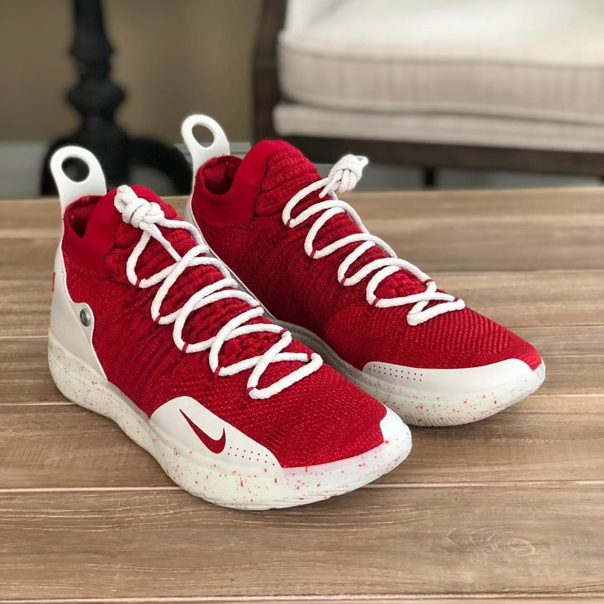 NIKEiD KD 11 University Red White - NIKEiD By You KD 11 Designs | Sole ...