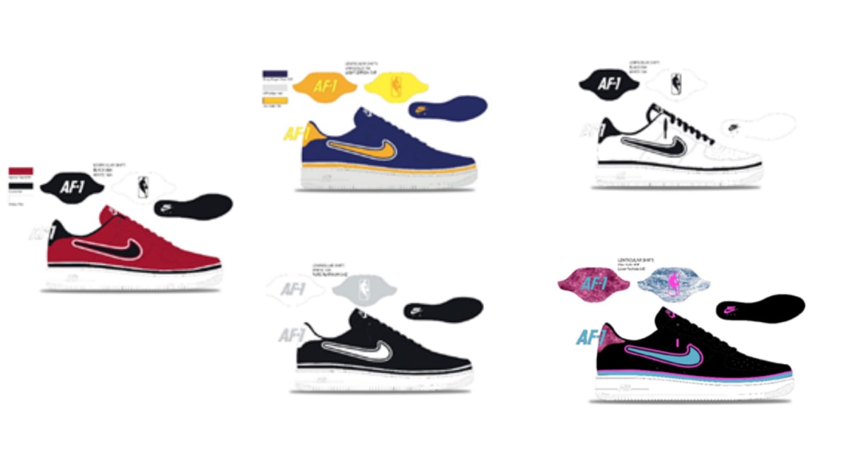 NBA x Nike Air Force 1 'For the Love of the Game' Pack Release Date ...