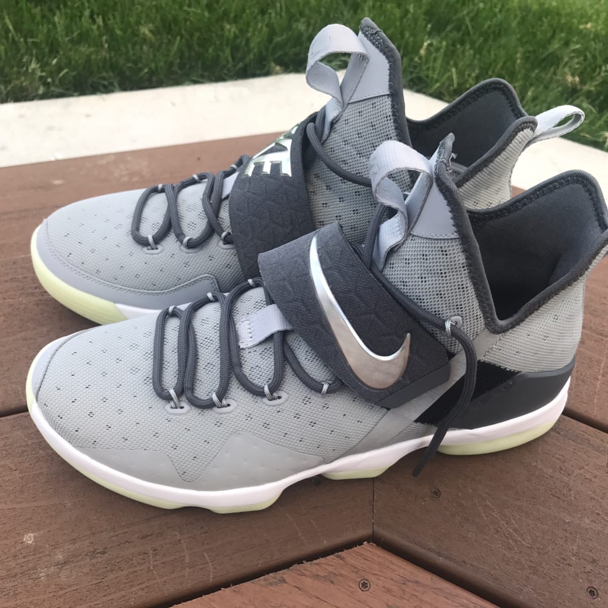 NIKEiD LeBron 14 Wolf Grey Dark Grey Glow - The Best NIKEiD LeBron14 ...