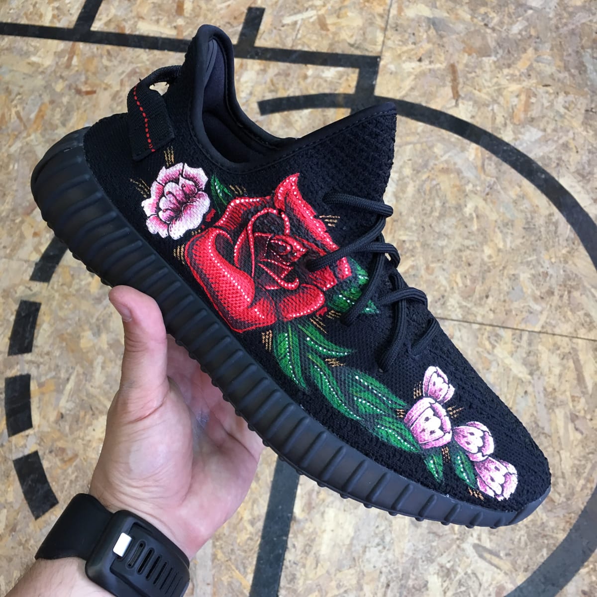 flower yeezys