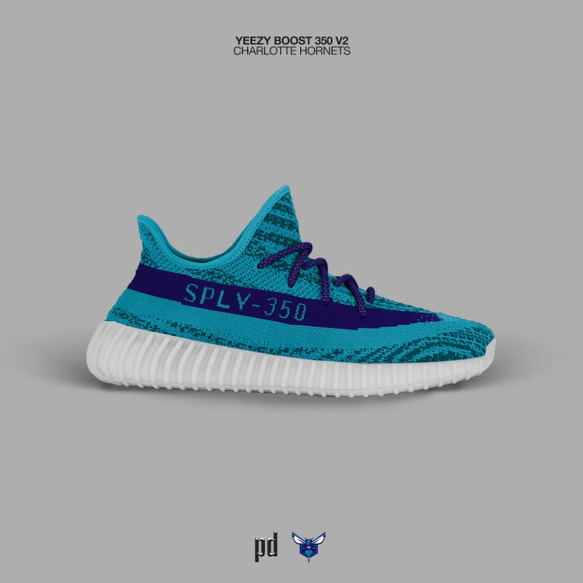 Adidas Yeezy 350 Boost V2 NBA Charlotte Hornets - Adidas Yeezy 350 ...