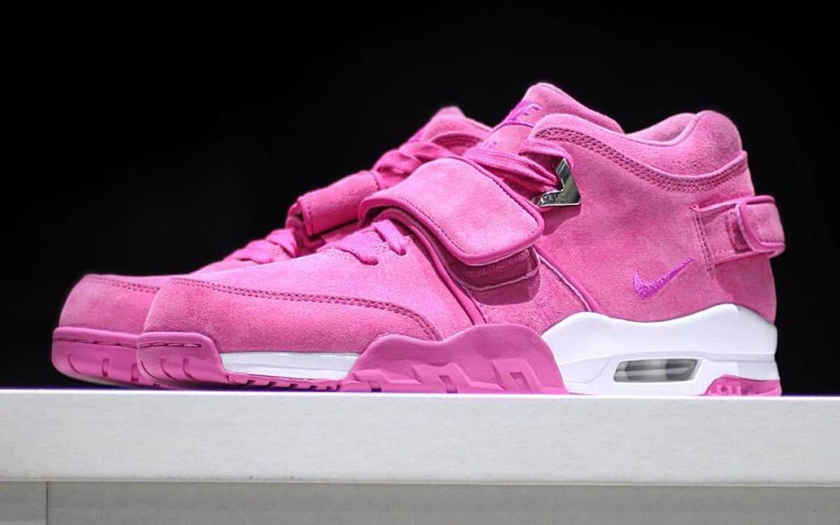 pink nike air sneakers