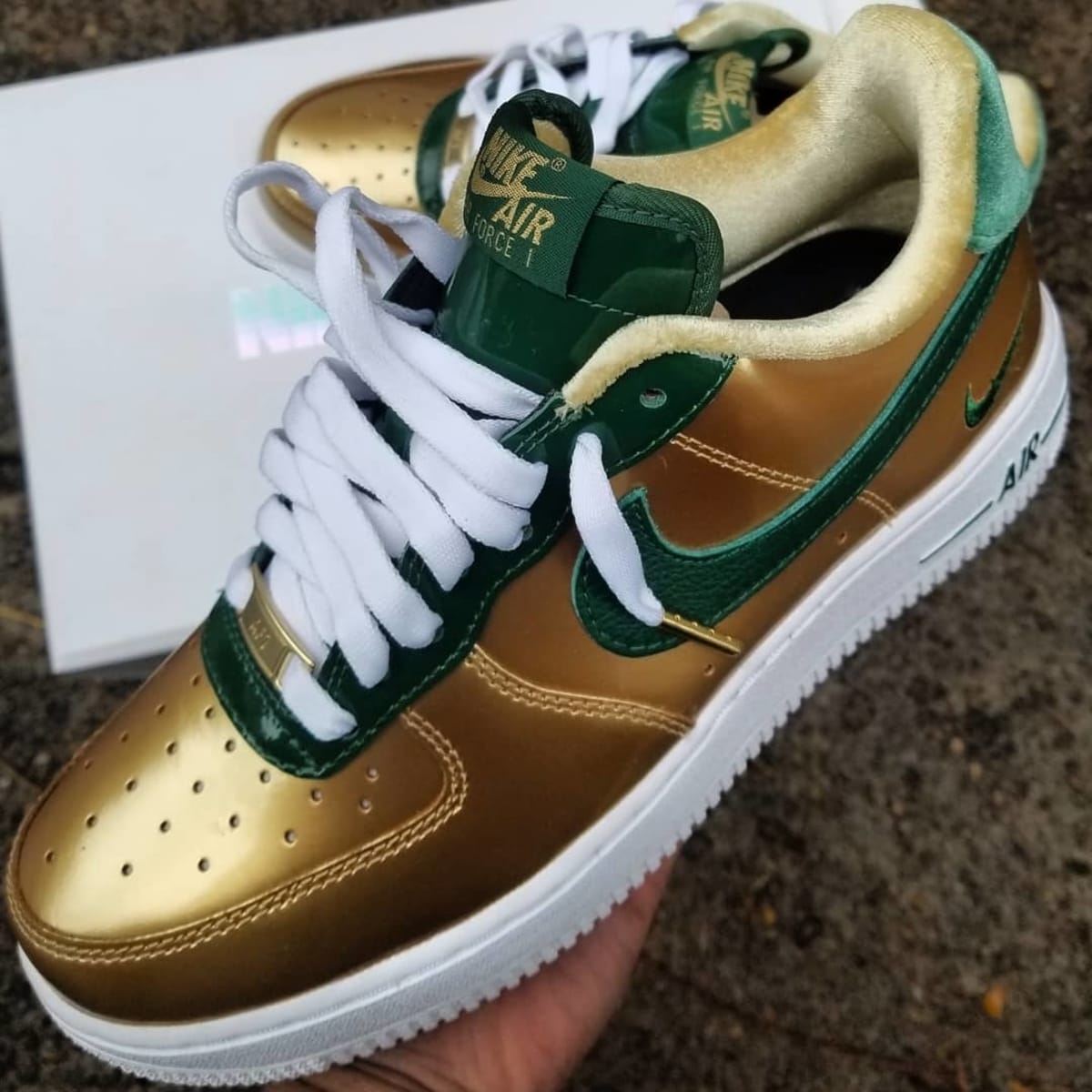 NIKEiD Air Force 1 Low Nigel Sylvester Gold BBS - Nike By You NIKEiD