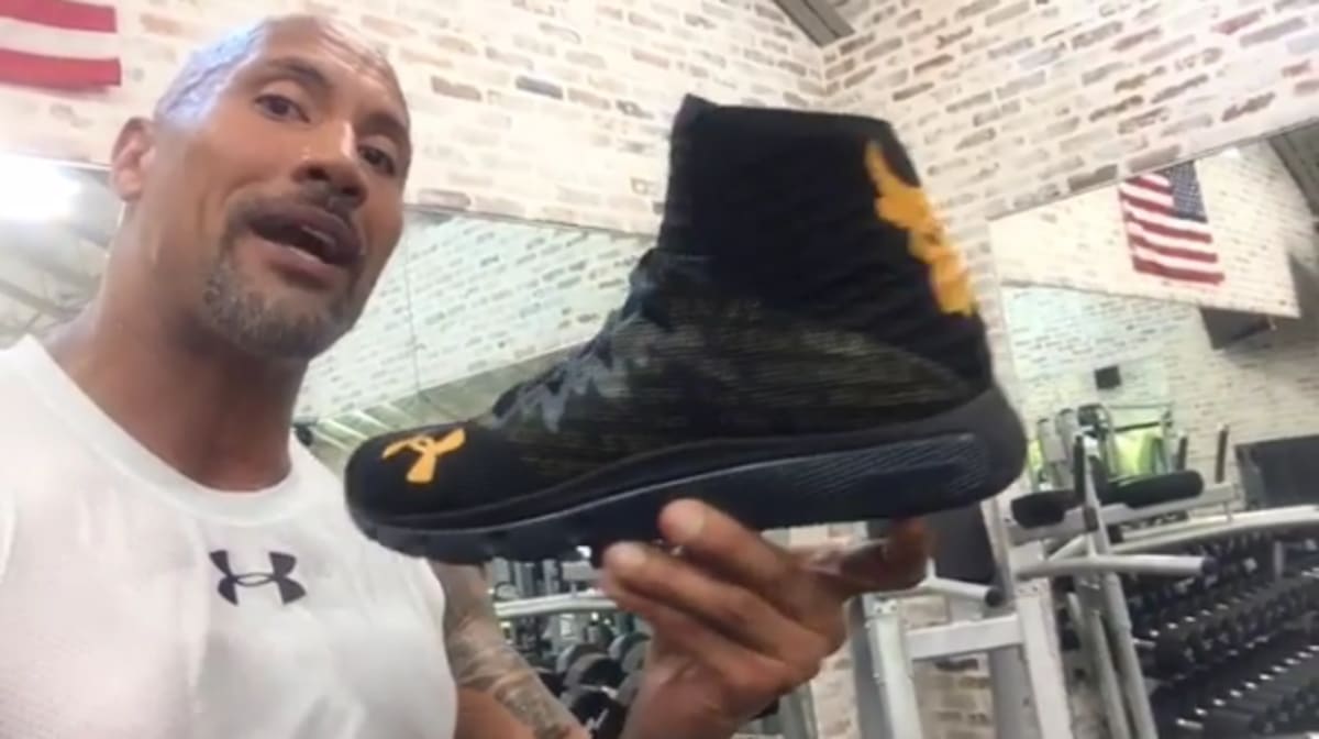 the rock under armour sneakers
