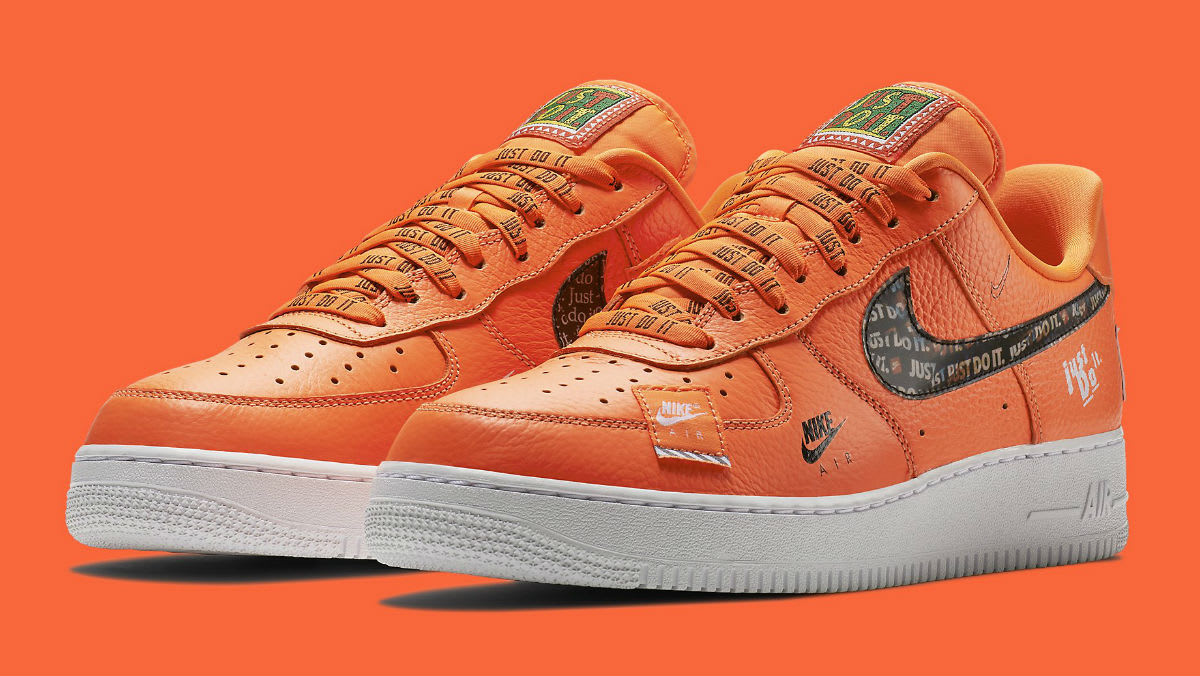 air force 1 just do it orange