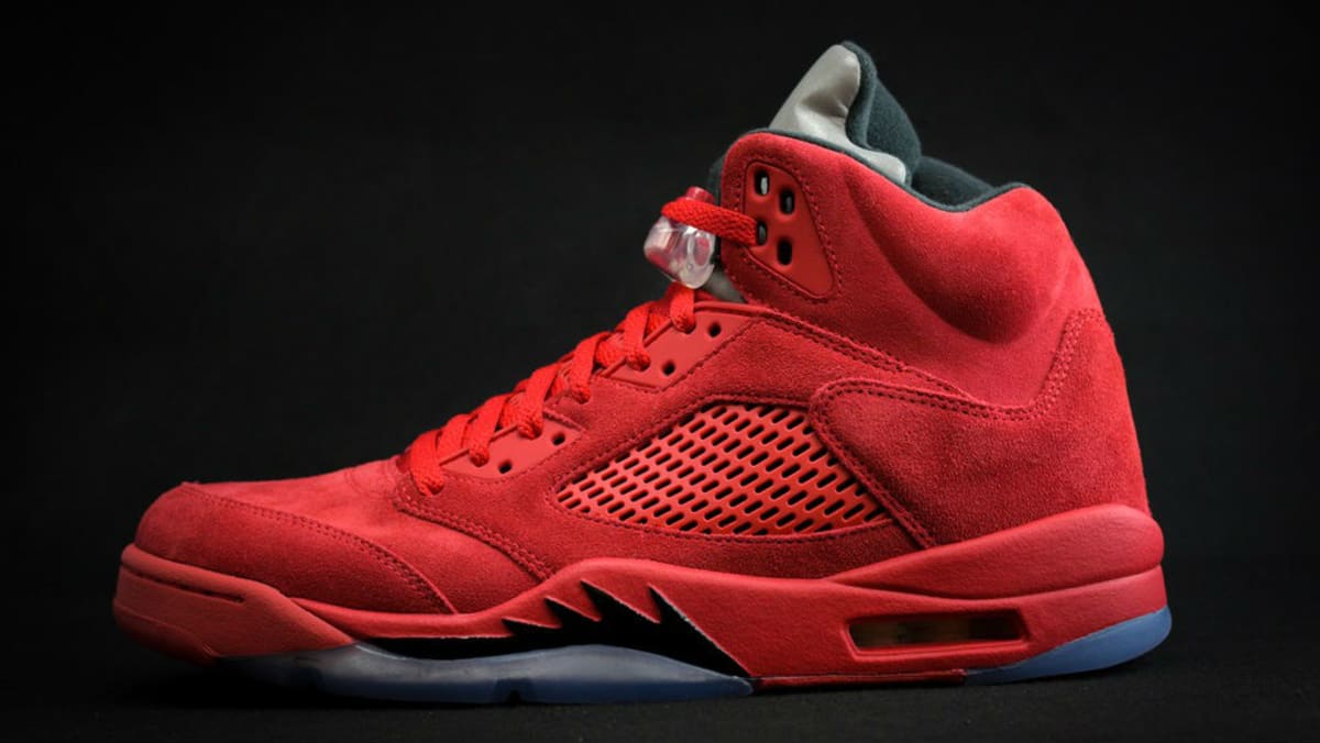 jordan 5's all red