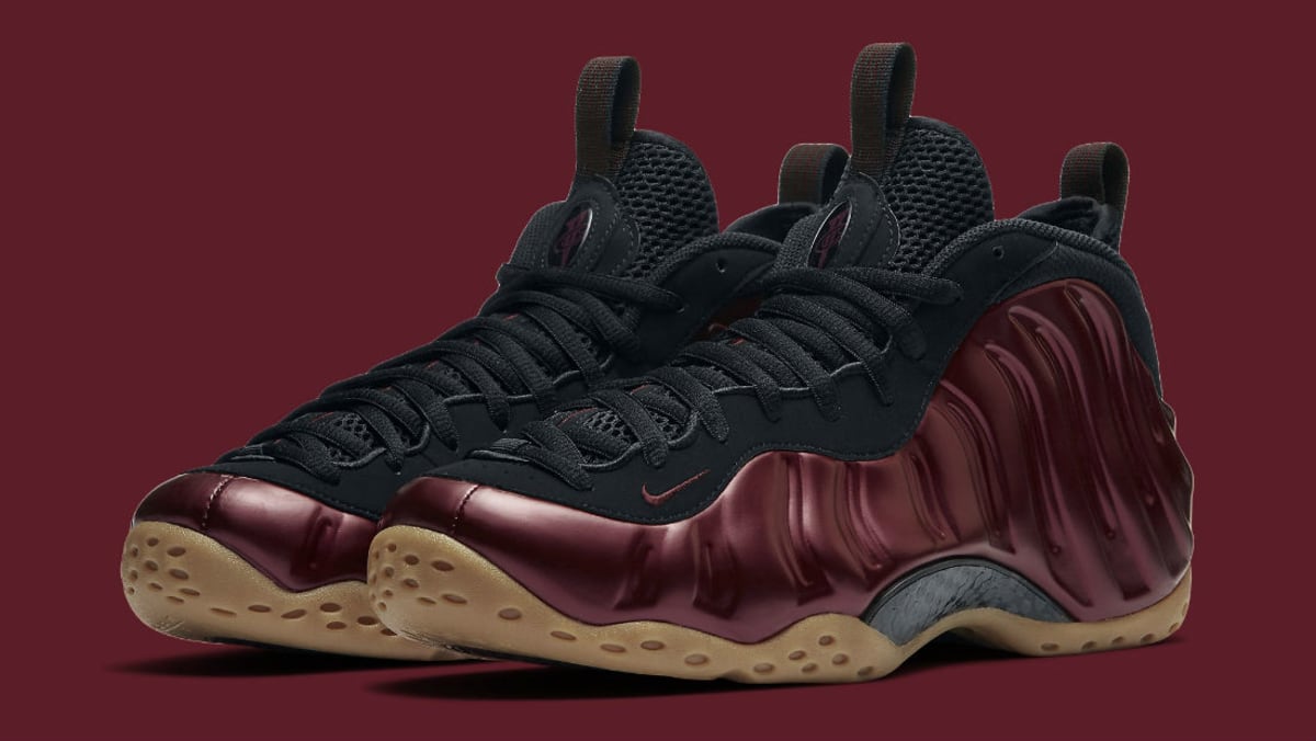 nike foamposite maroon