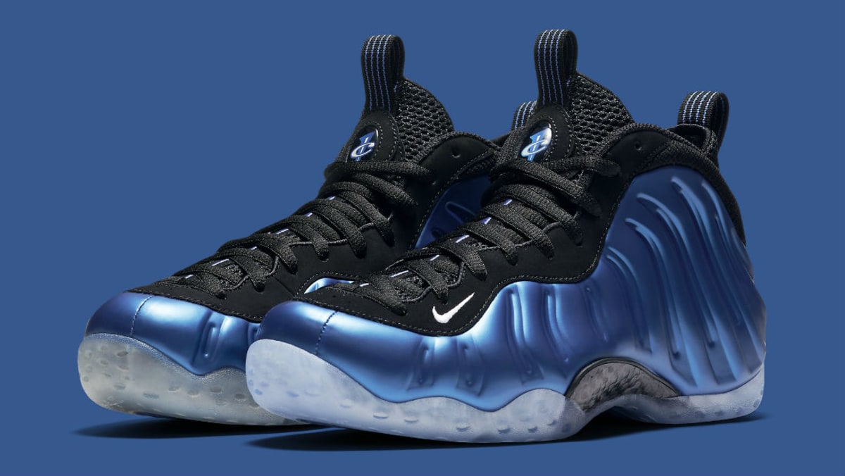 nike air foamposite one white black royal