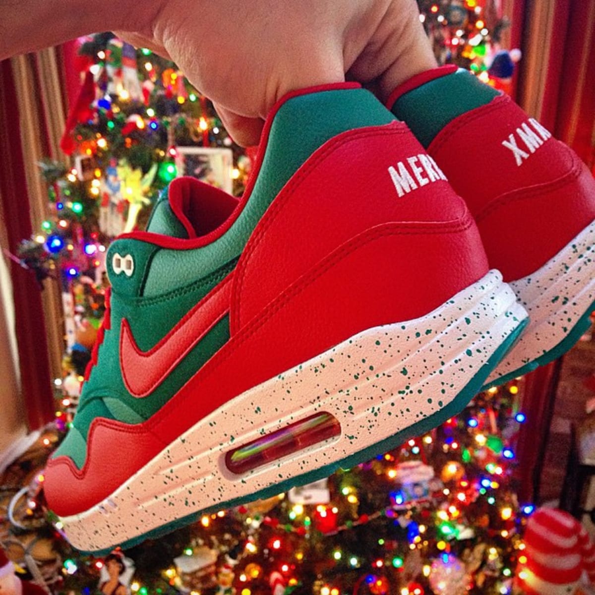 NIKEiD Air Max 1 Christmas Christmas Nike By You NIKEiD Designs