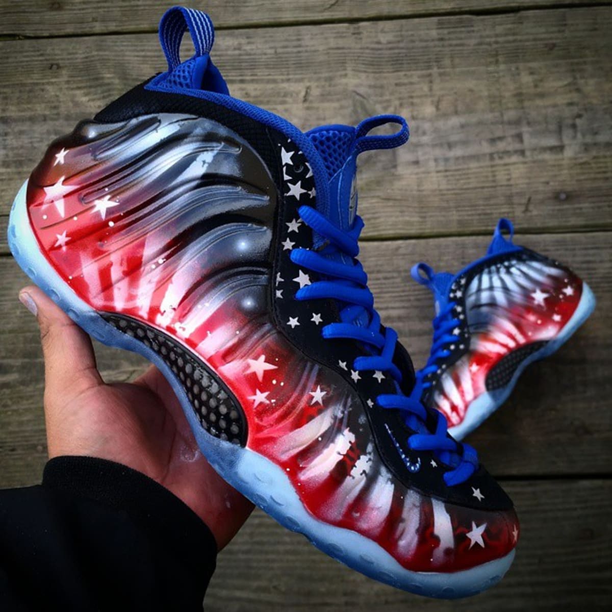 foamposite with stars