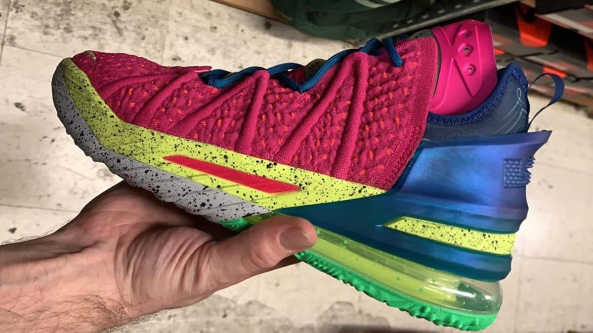 lebron 18 blue and green