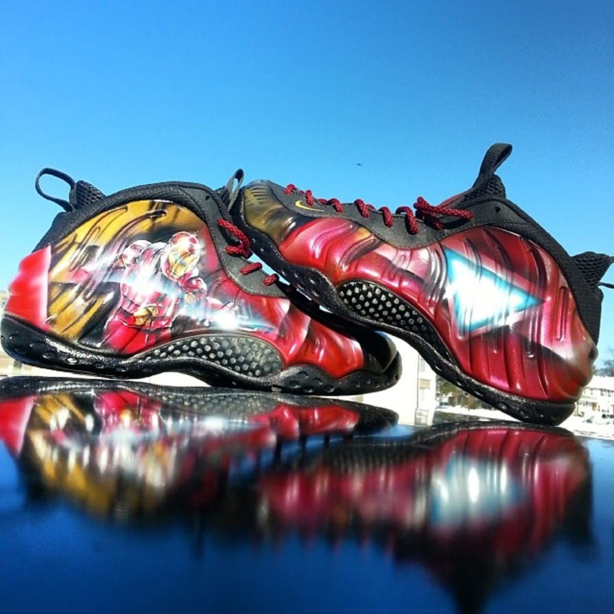 Custom Foamposite Iron Man Dez Customz Custom