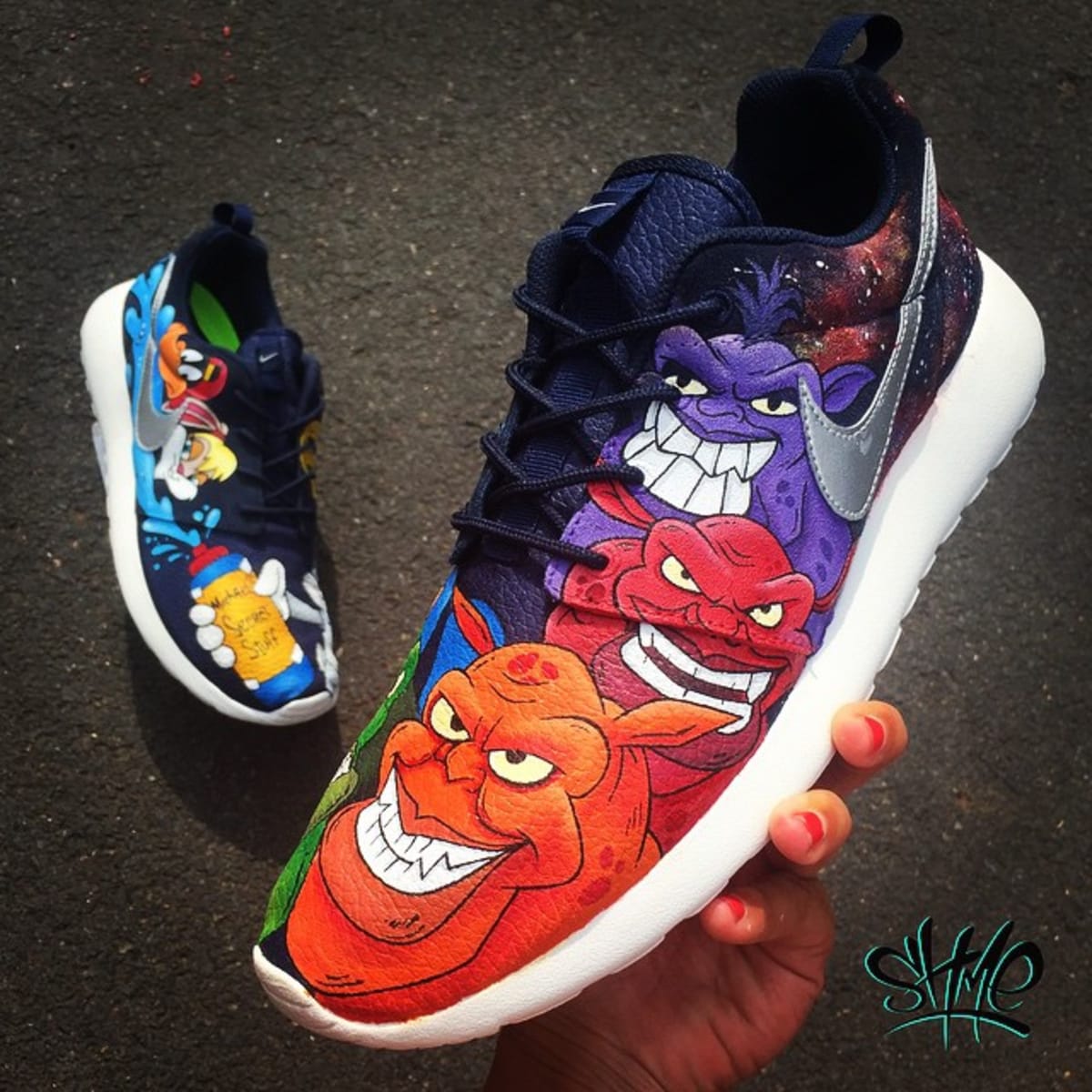 Nike Roshe Run Space Jam Custom by Shme Custom Kicks - Space Jam Air