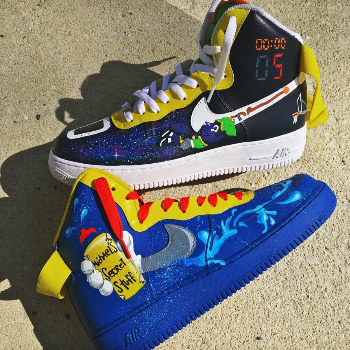 Nike Air Force 1 High Space Jam Custom by Donnell Brooks Space Jam