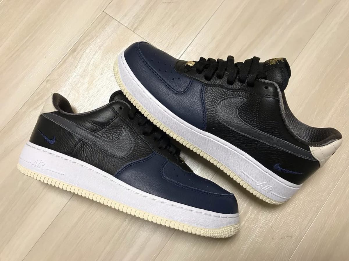 Nike By You Air Force 1 Low Nigel Sylvester Black Midnight Navy White