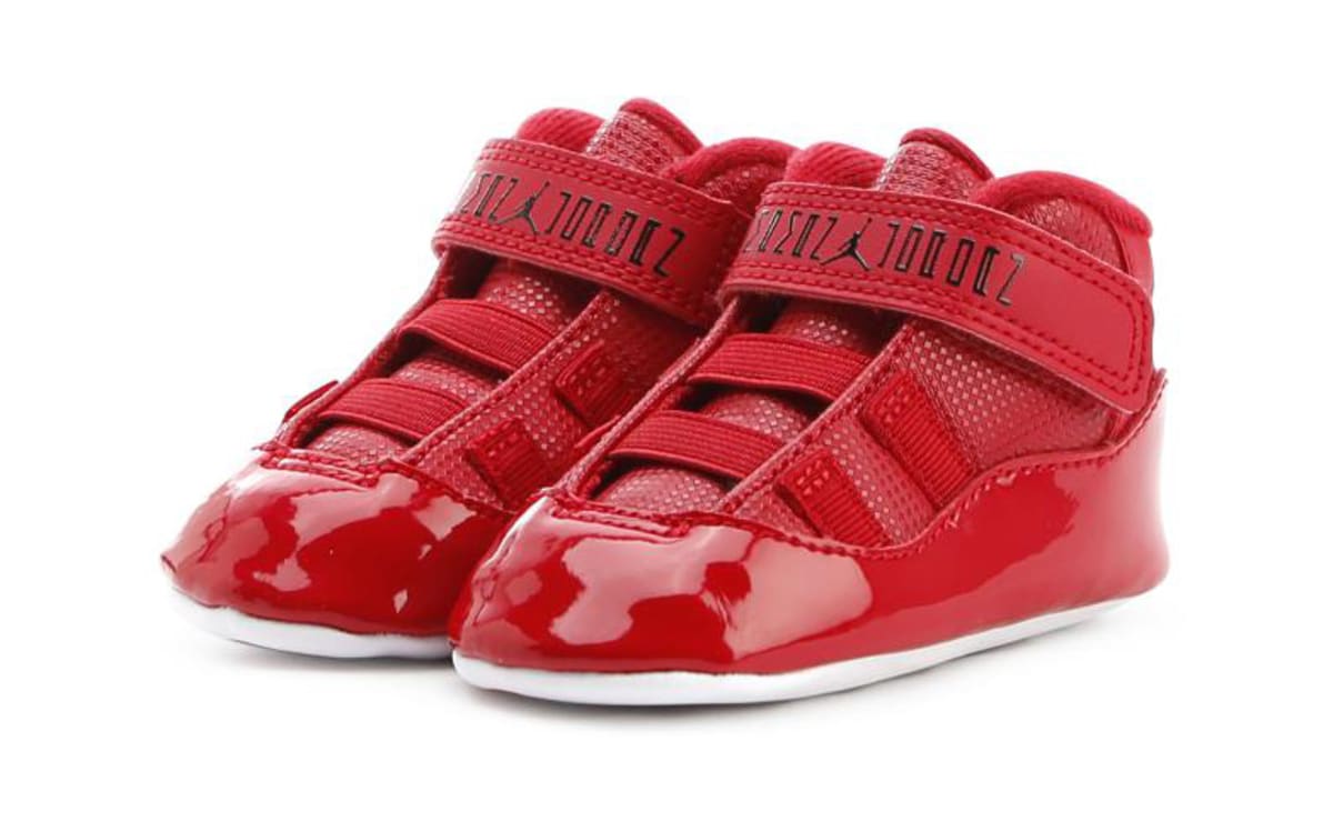 baby red jordans