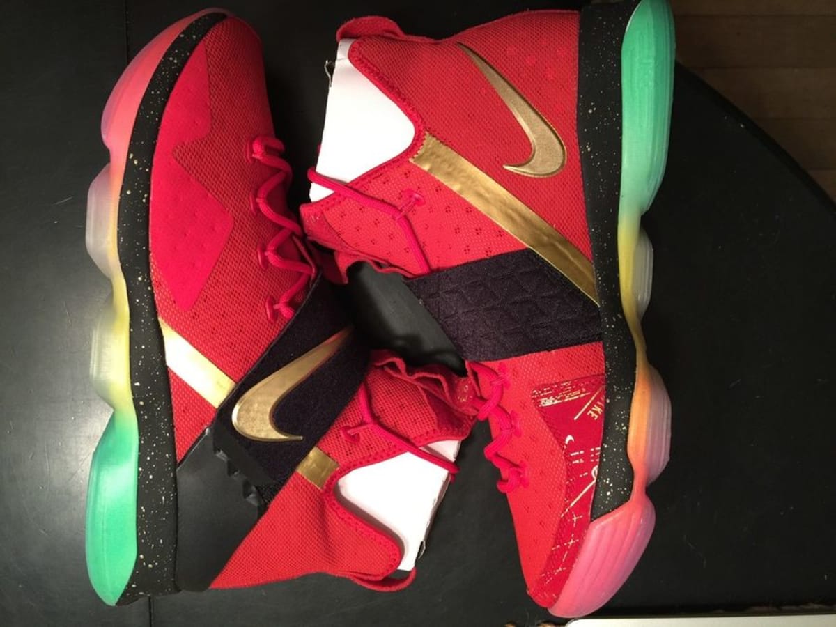 lebron 14 red and black
