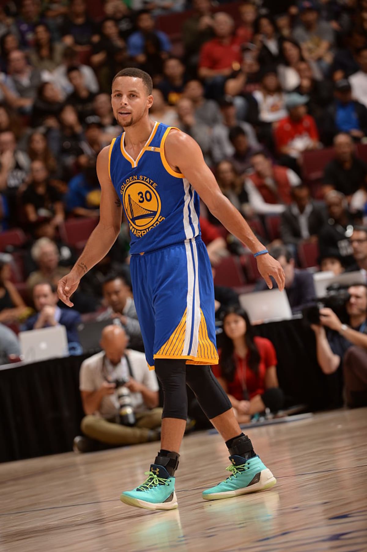 Stephen Curry Wearing the Teal Under Armour Curry 3 - #SoleWatch: What ...