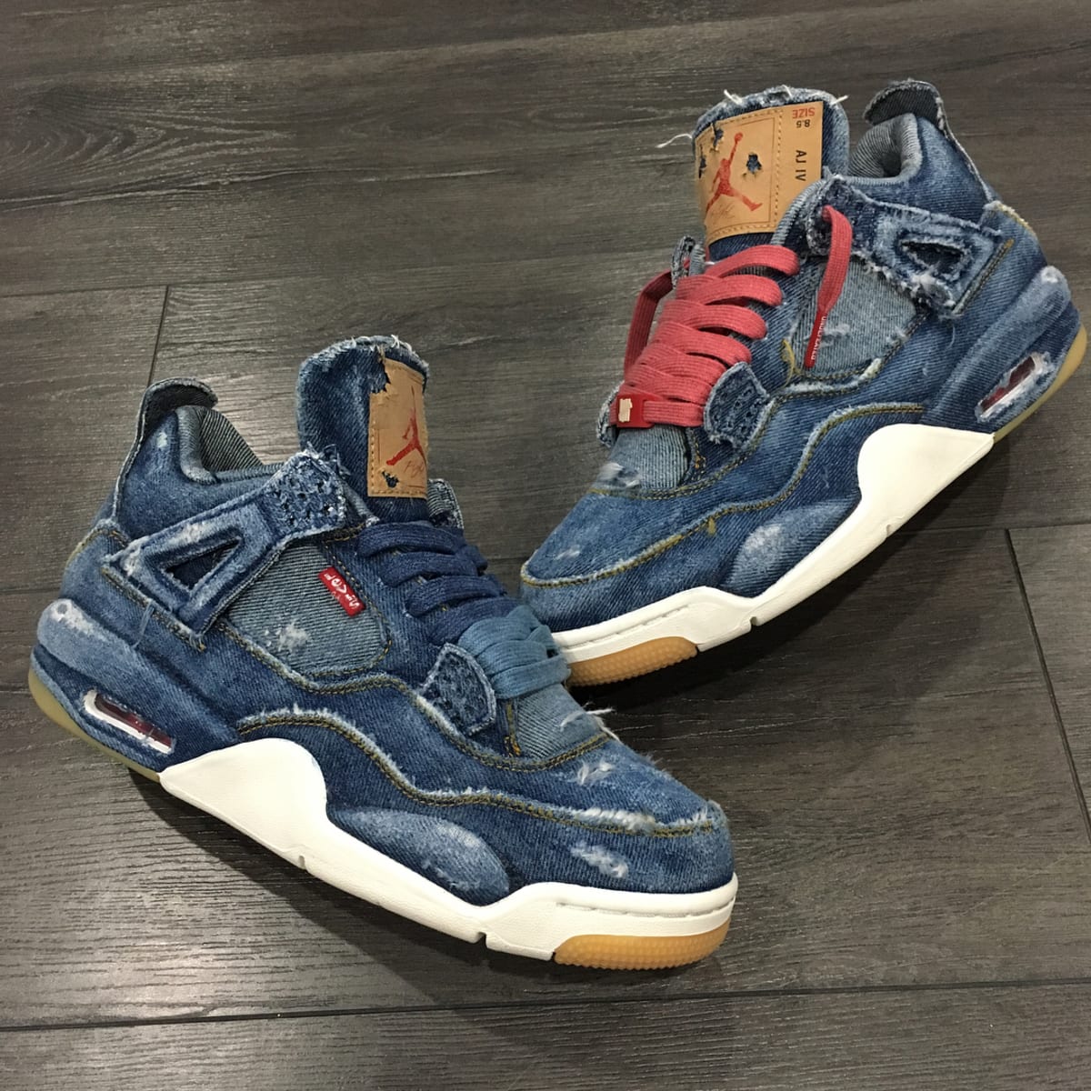 levi's x air jordan 4 denim