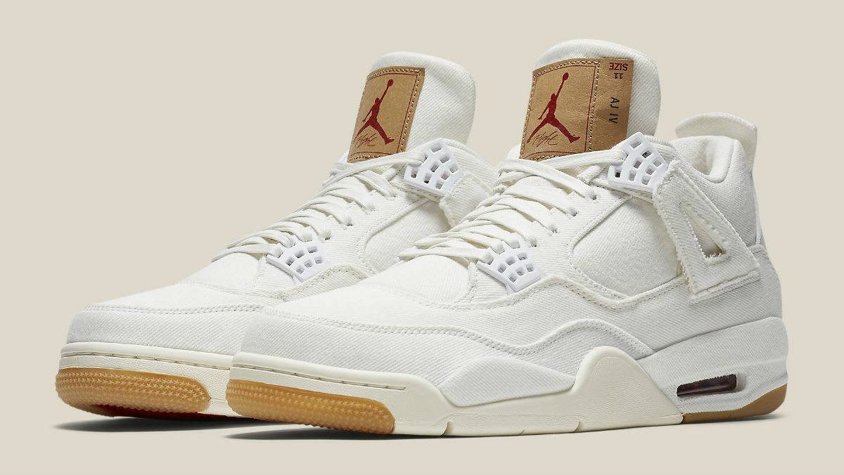 jordan 4 levi's white