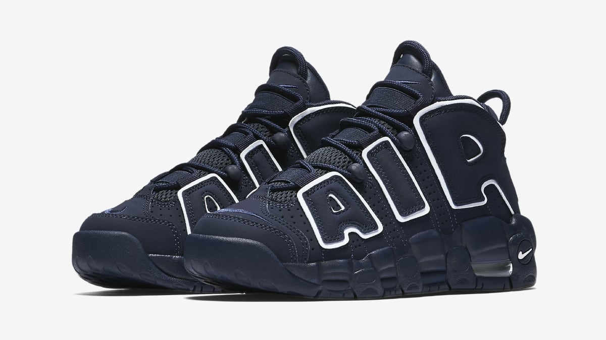 nike air uptempo navy