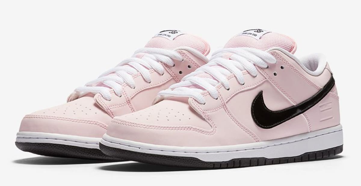 nike sb dunk low pink and black