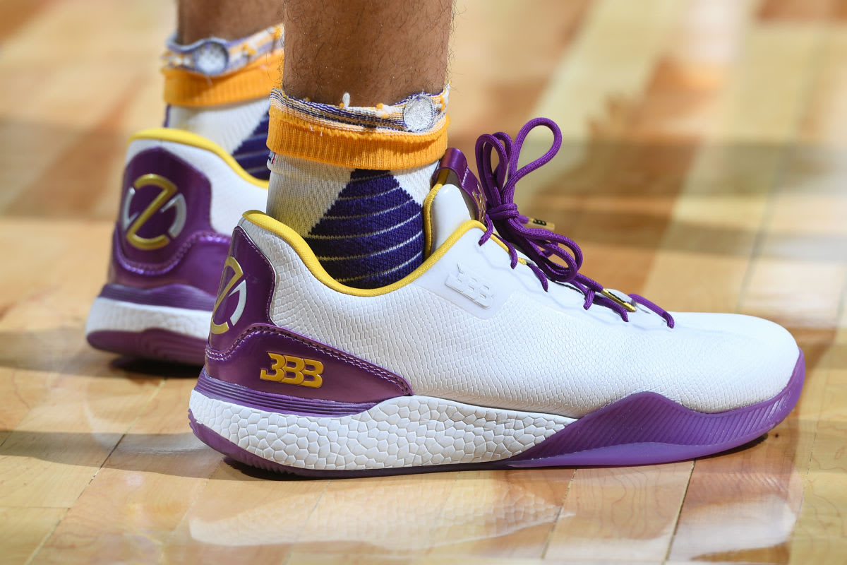 Lonzo Ball Wears Big Baller Brand Signature Sneakers in 