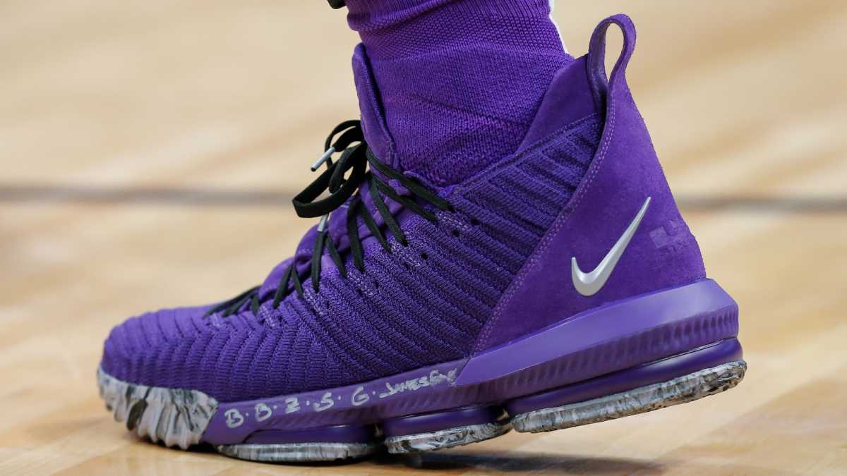 lebron james purple nikes